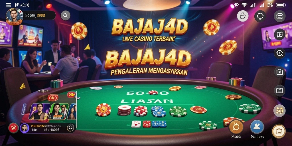 Tangkapan layar gameplay Live Casino yang mendebarkan di BAJAJ4D.