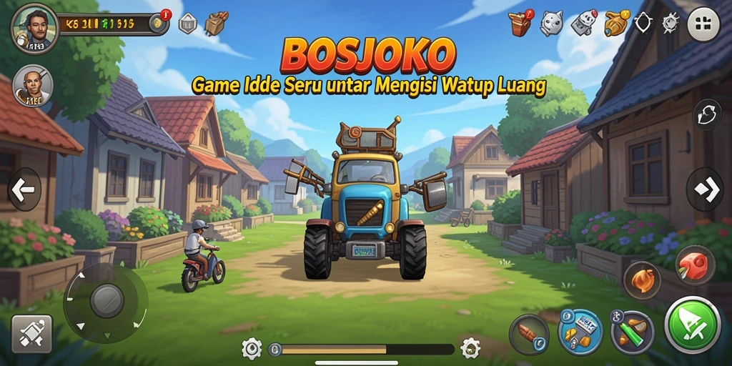 Tampilan gameplay BOSJOKO yang menarik dan interaktif.