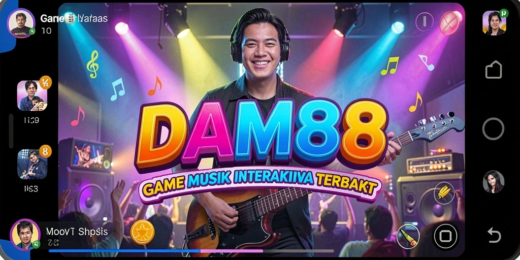 Tampilan gameplay DAM88 yang menarik dengan musik interaktif.