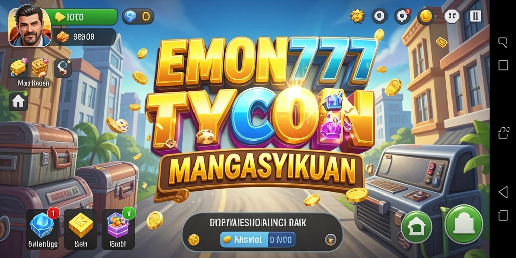 Tangkapan layar gameplay Tycoon yang menunjukkan manajemen bisnis.