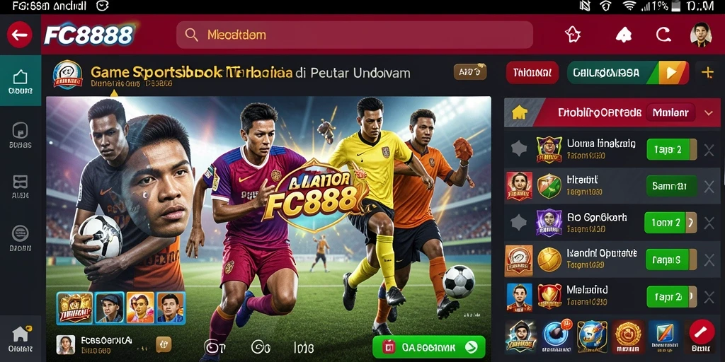 Tampilan UI FC888 yang menarik untuk taruhan olahraga.