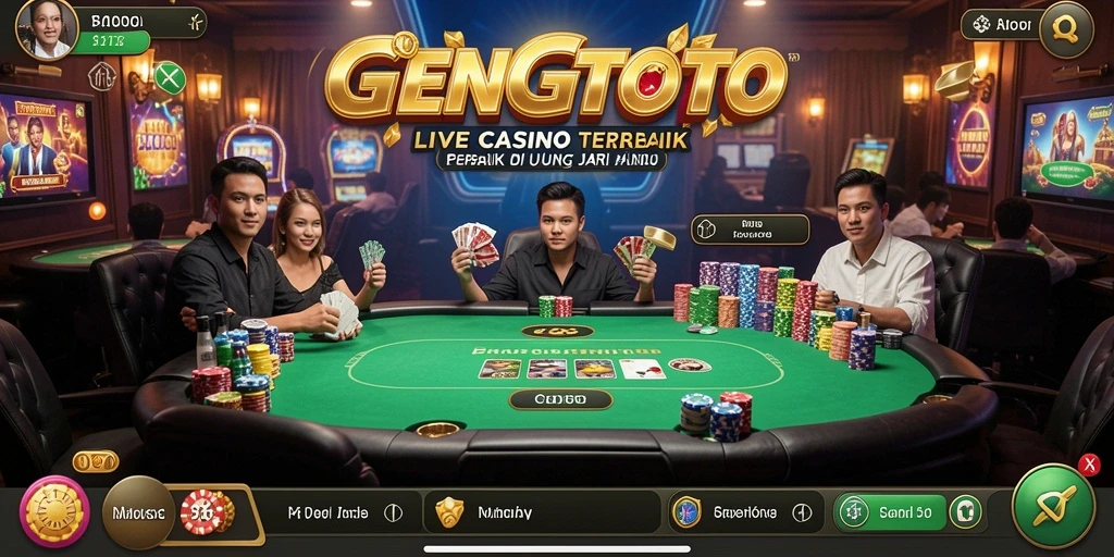 Tampilan menarik dari gameplay Live Casino di GENGTOTO.