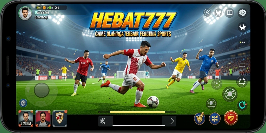 Tampilan menegangkan saat pertandingan olahraga di HEBAT777.