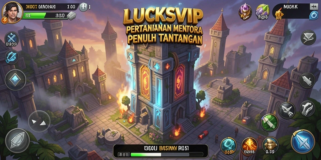 Tampilan gameplay menawan dari LUCKSVIP di Tower Defense.
