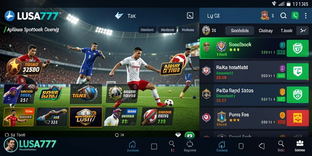 Tampilan menarik dari LUSA777 saat gameplay Sportsbook.