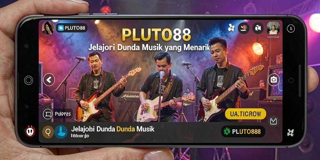 Screenshot PLUTO88 menampilkan antarmuka yang menarik dalam bermain musik.