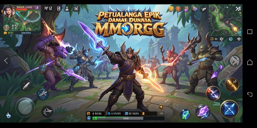 Tampilan gameplay epik di dunia fantastis PP7.