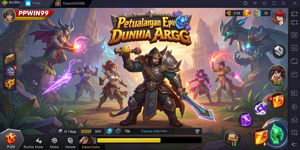 Tangkapan layar menunjukkan aksi pertarungan mendebarkan dalam PPWIN99.