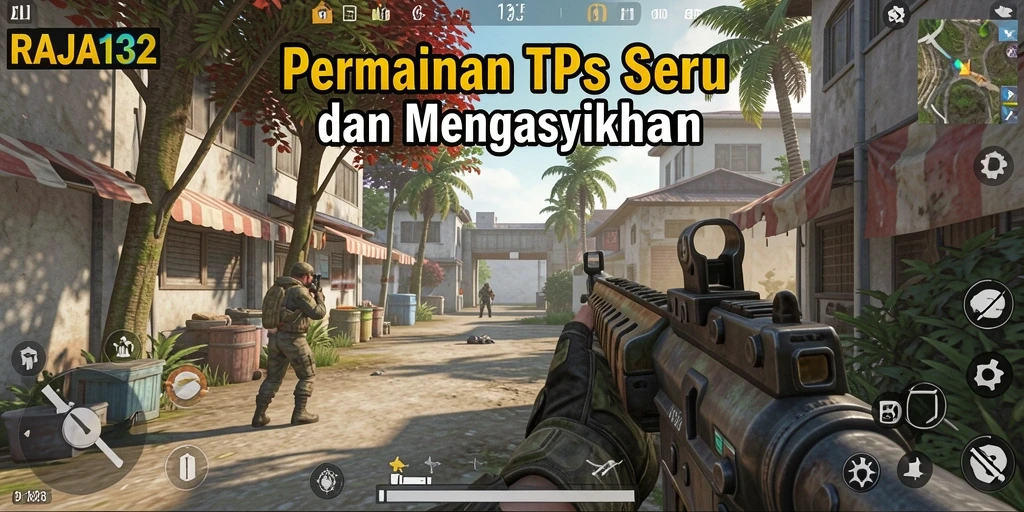 Tampilan gameplay seru dari RAJA132 dengan aksi TPS yang mendebarkan.