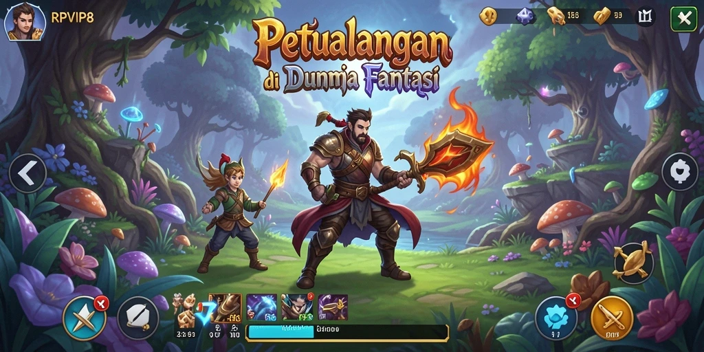 Tampilan gameplay RPVIP8 yang menantang dan penuh petualangan.