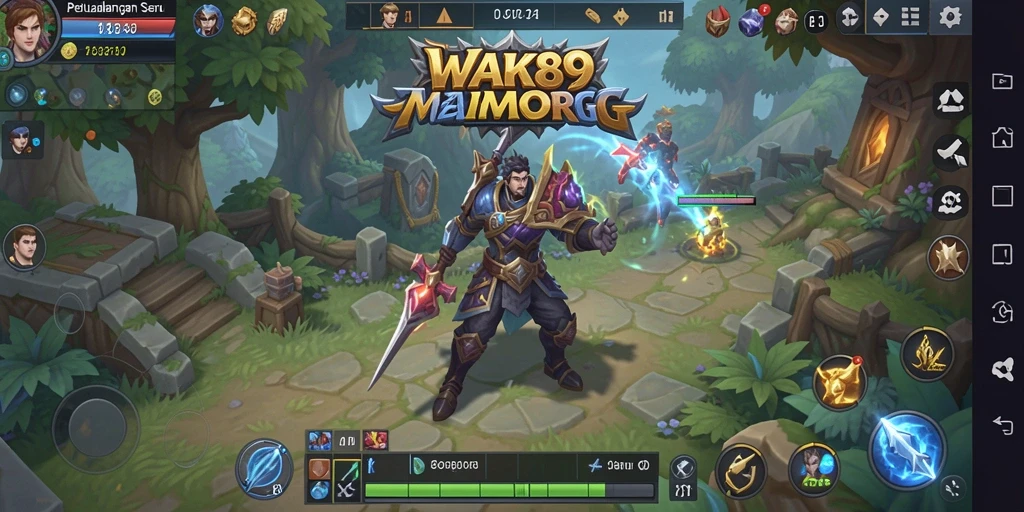 Tampilan menarik dari gameplay MMORPG WAK89 yang seru.